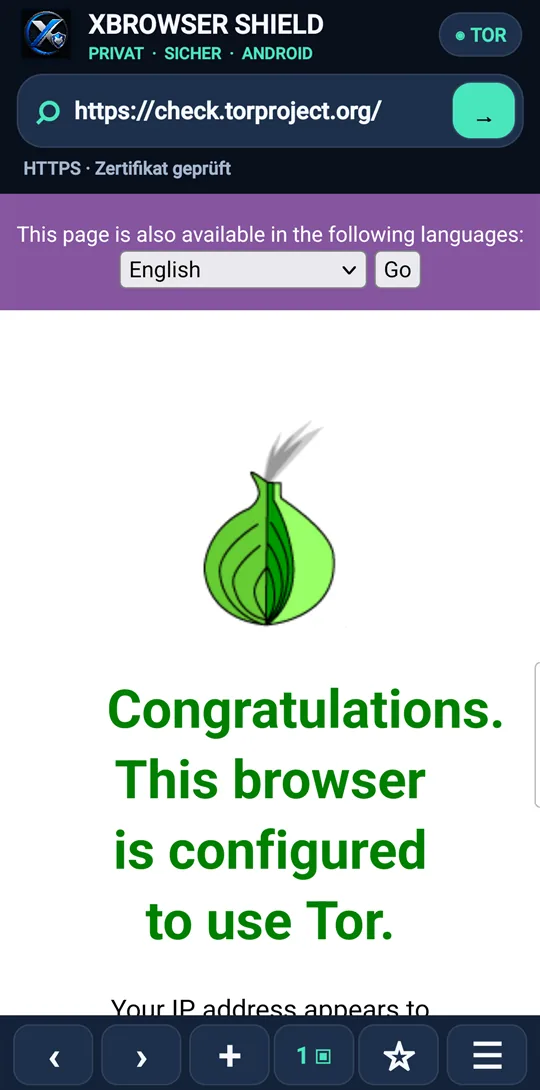 Tor bestätigt